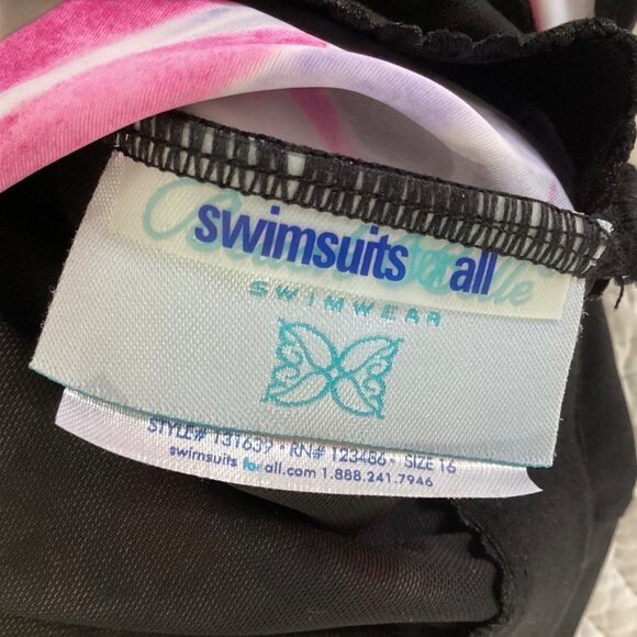 Swimsuits for All Women’s Plus Size V-Neck Twist Tankini One piece  size 16 - Picture 3 of 10